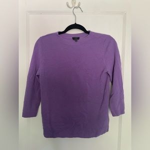 Talbots purple cashmere sweater (Petite small)